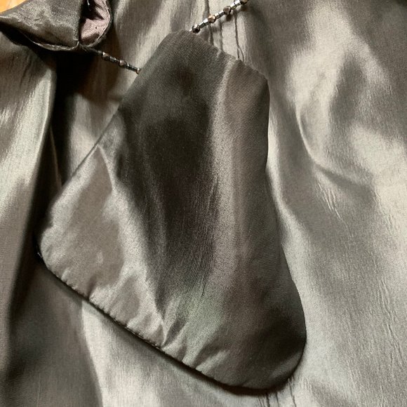 Gray satin full maxi skirt, 4 - Picture 14 of 16